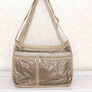LeSportsac Shoulder Bag Metallic Beige/gold